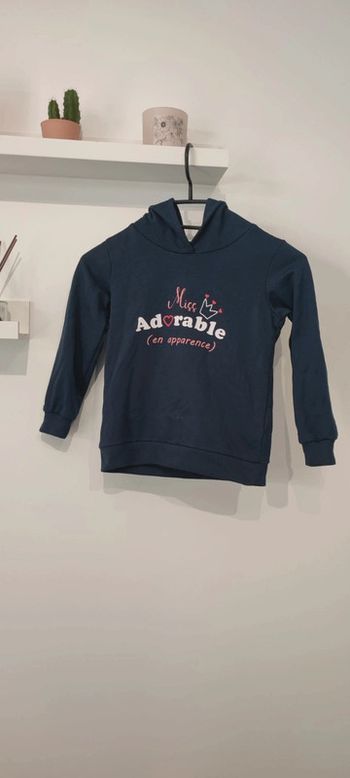 Sweat à capuche miss adorable