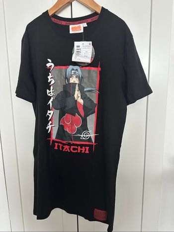 T-shirt manches courtes naruto shippuden itachi taille xs neuf avec étiquette noir
