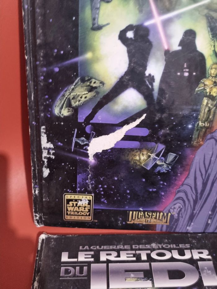 lot de 2 livres du film le retour du jedi avec défaut - photo numéro 2