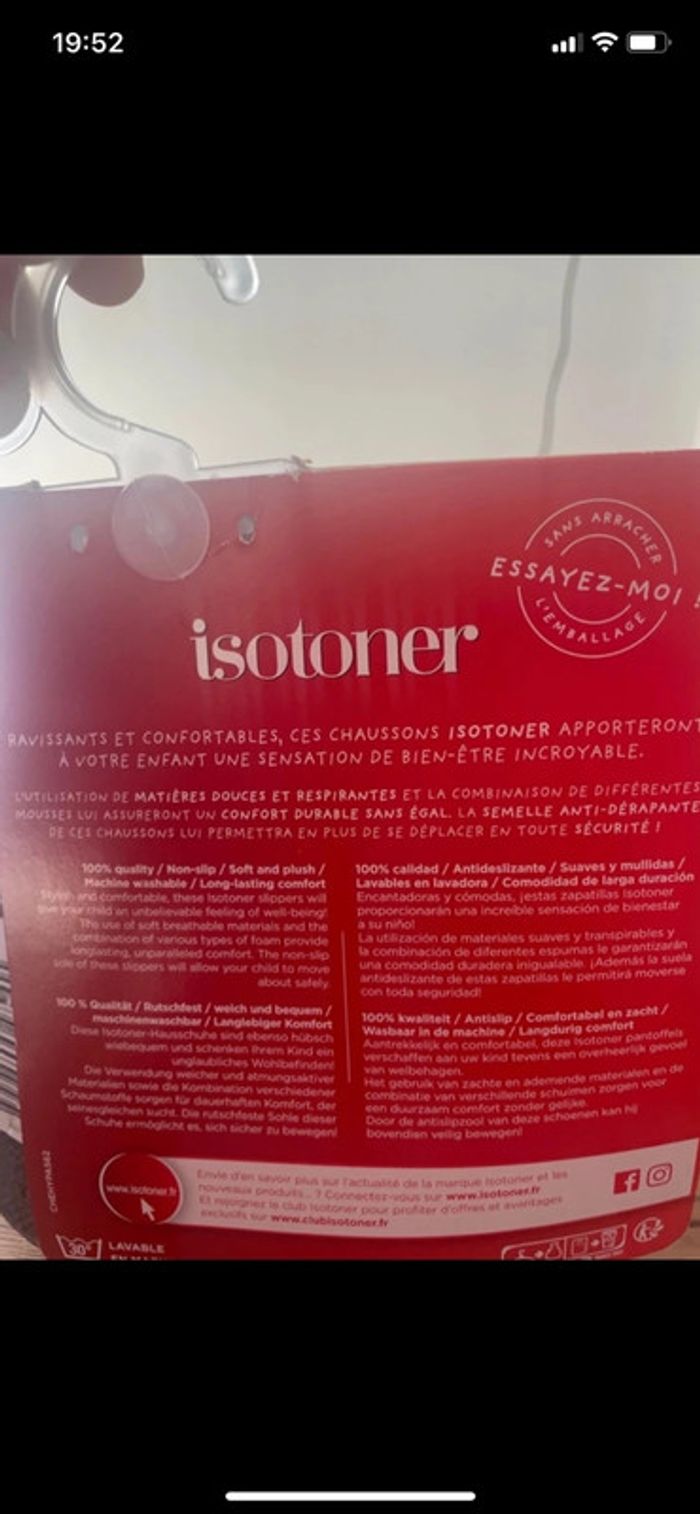 Chausson taille 20 Isotoner - photo numéro 7