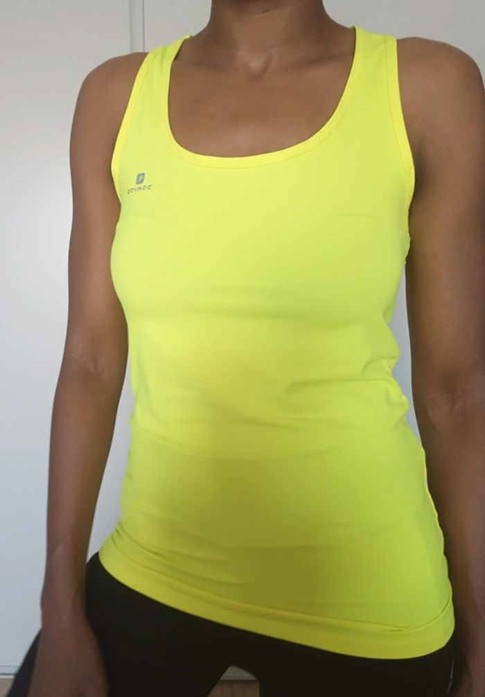 Débardeur sport jaune Domyos T40 - photo numéro 2