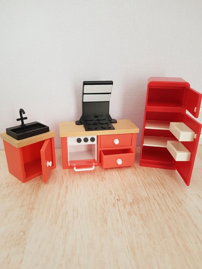 Salon Melissa&Doug, chambre d'enfants et mobilier en bois pour maison de poupée - photo numéro 15