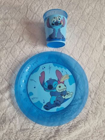 Assiette et gobelet Stitch