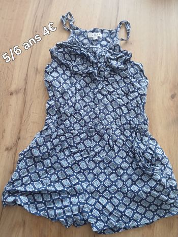 Combinaison short 5/6ans 