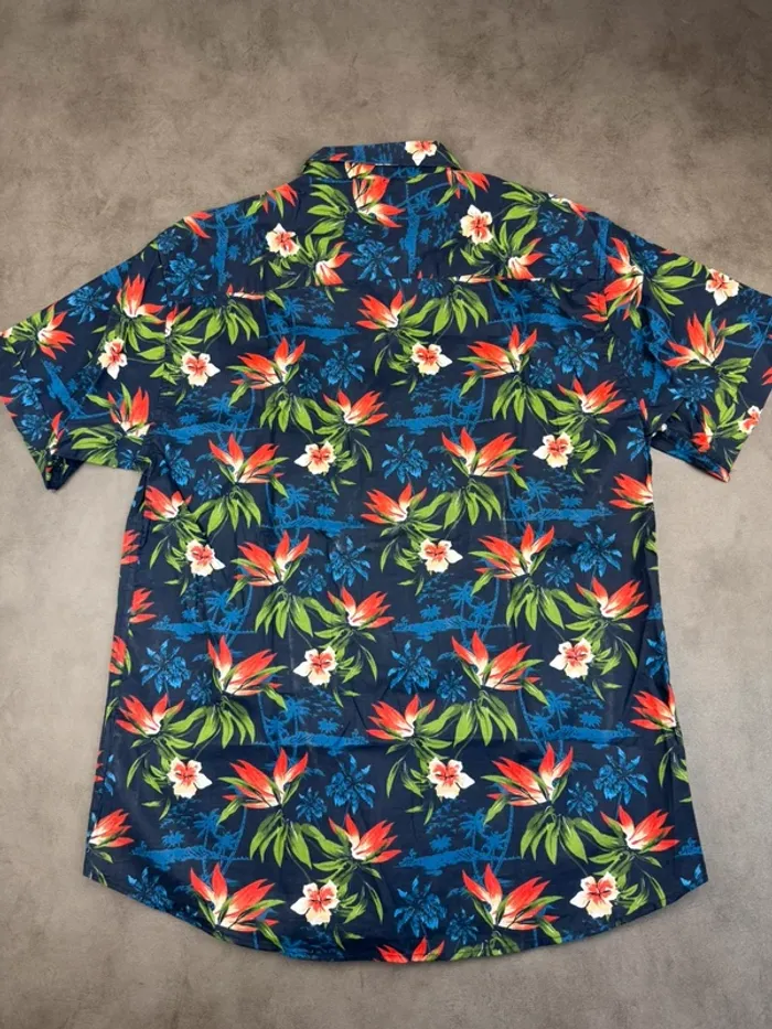 Chemise Vintage Y2k à motifs Fleurs style Hawaïen Taille M - photo numéro 5