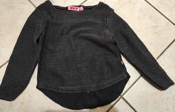 Pull fille NKY 4 ans gris