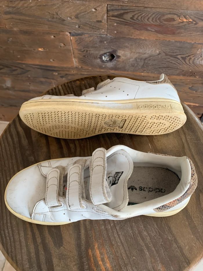 Baskets Adidas Stan smith avec scratch T37,5 - photo numéro 5
