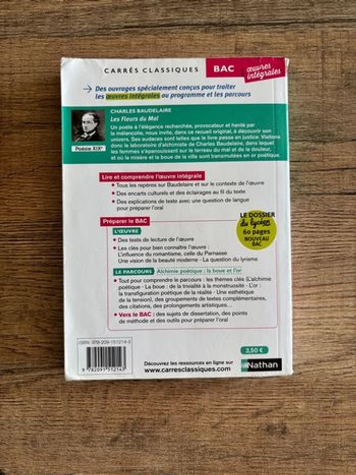 Livre Les Fleurs du Mal – Charles Baudelaire - photo numéro 2