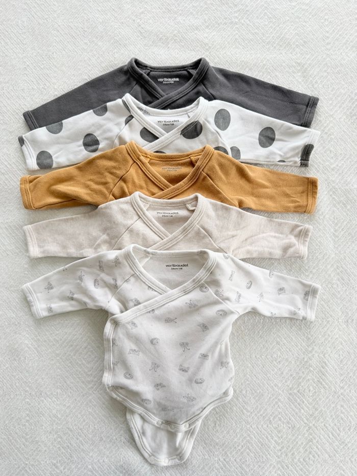 Lot complet bodies croisés Vertbaudet 1 mois - photo numéro 6