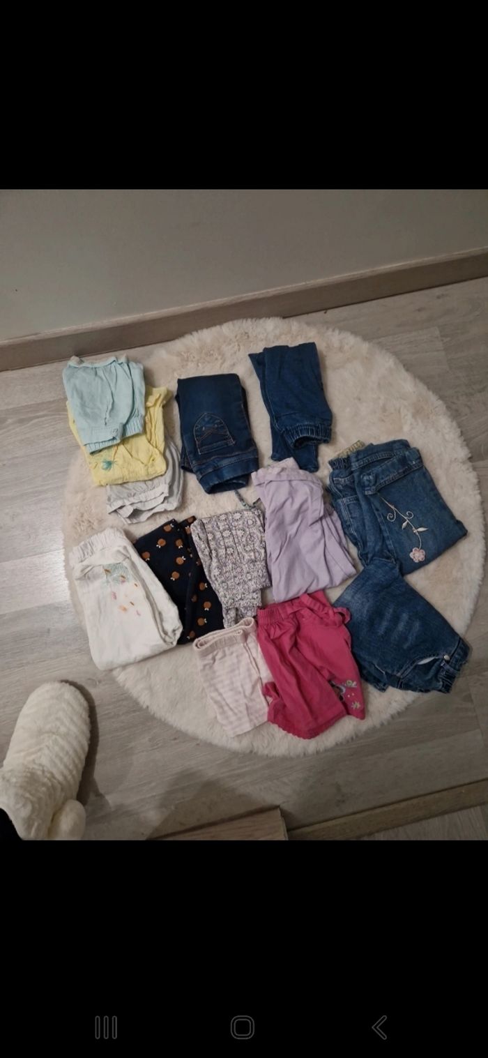 Lots pantalon fille 18mois
