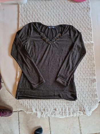 Pull fin manche longue