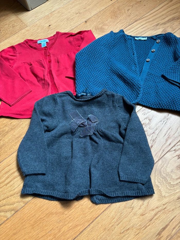 Lot de 3 gilets 18 mois