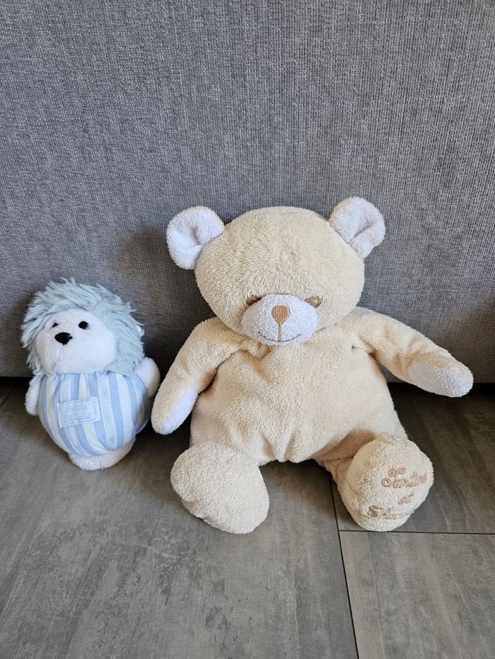 Lot de deux peluches Tartine et Chocolat - photo numéro 2