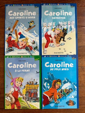 Lot de 4 livres Caroline Pierre Probst je lis avec maman tout seul Hachette album