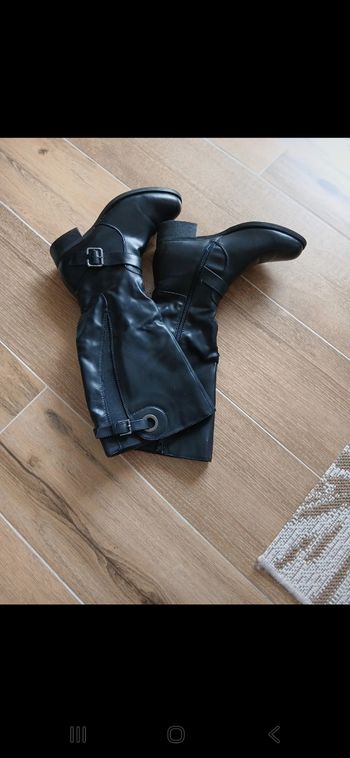 Longues  bottes noires T 38.neuves.cavalieres.