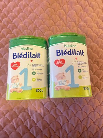 2 boîtes de lait 1 er Bledilait 