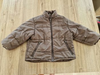 Doudoune matelassée Marron/Grise – Taille 3 ans (Unisexe)