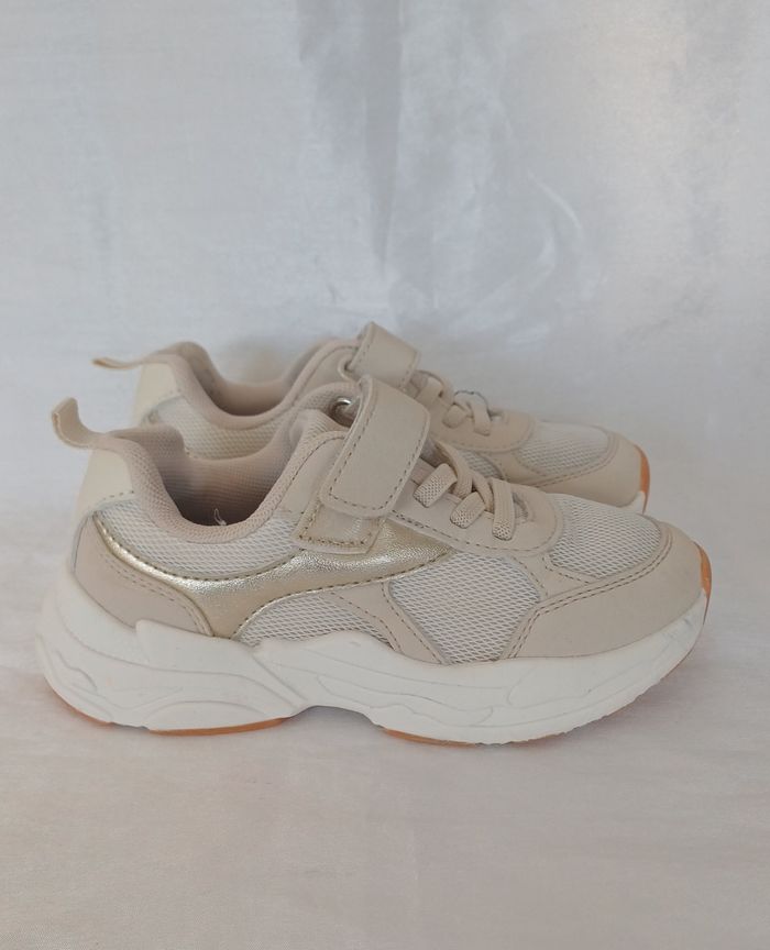 Baskets Beige à scratch Kiabi - photo numéro 3