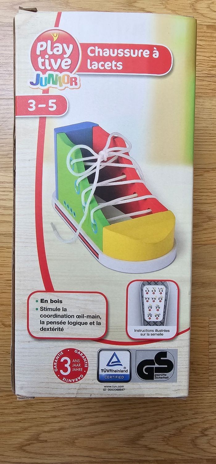 Chaussure a lacets motricité fine apprendre a faire lacets - photo numéro 2