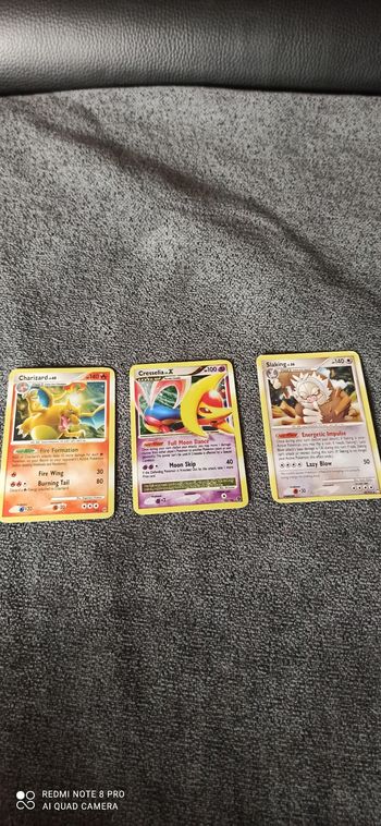 3 cartes pokemon etrangeres