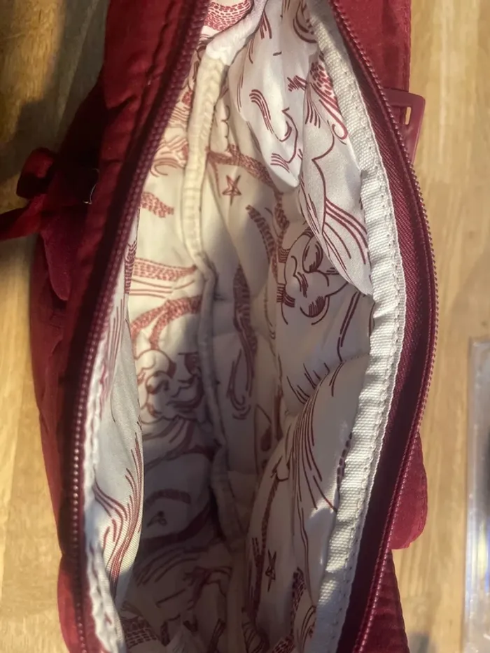 Sac crossbody matelassé bordeaux - photo numéro 5