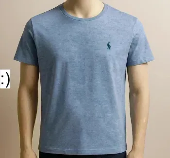 T-shirt Ralph Lauren Bleu Chinée – Taille L