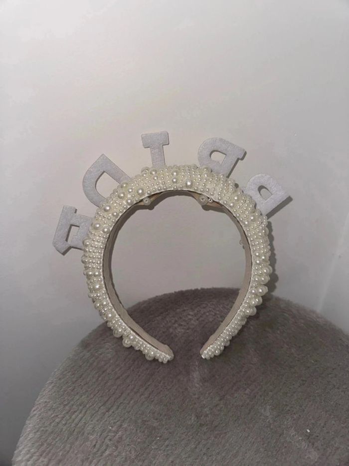 Serre tête bride à strass mariage - photo numéro 2