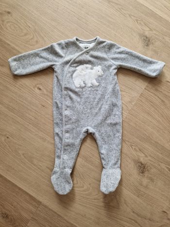 Pyjama/Dors-bien C&A 2-3 mois Ours Polaire Gris Clair