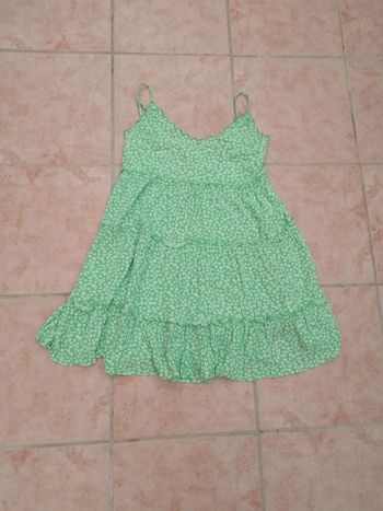 Robe verte et blanche Jennyfer taille M