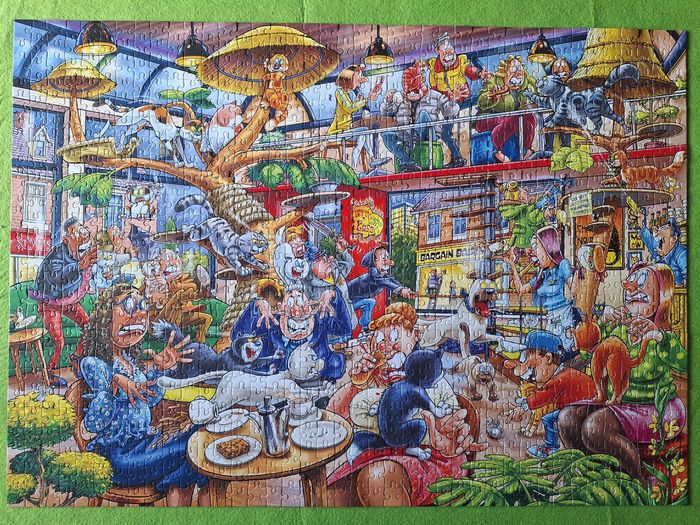 Wasgij, Feline frenzy. Puzzle 1000 pièces. Jumbo - photo numéro 3