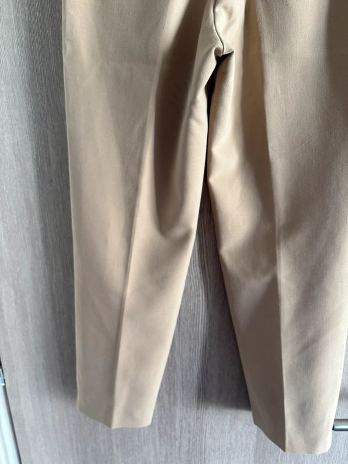 Sublime pantalon à pince 7/8eme beige - Zara - T36 - photo numéro 8