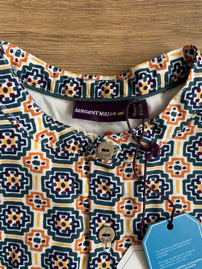 Haut chemise motif neuf sergent major 18 mois - photo numéro 5