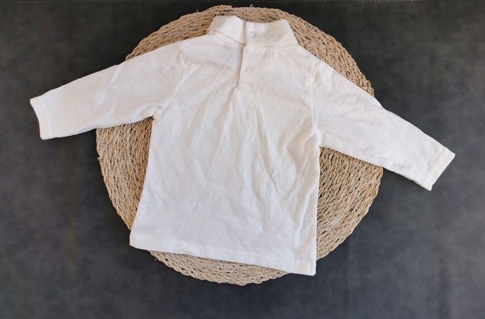 Tee-shirt col roulé 👣 lot de 2, blanc, tape à l'œil, 6mois - photo numéro 5