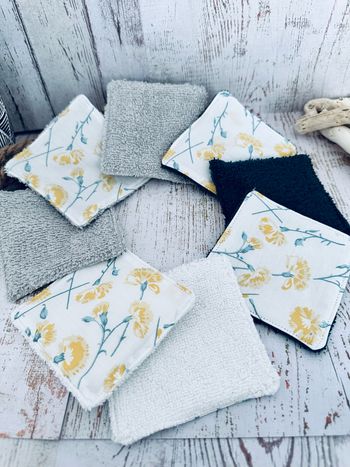 Lingettes lot de 8 lavable et réutilisable