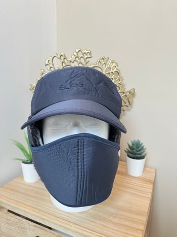 Bonnet chapeau chapka bleu marine ski adulte mixte