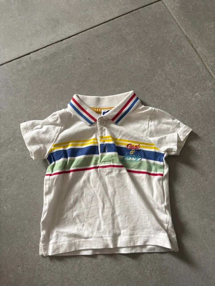 Polo rayé multicolore