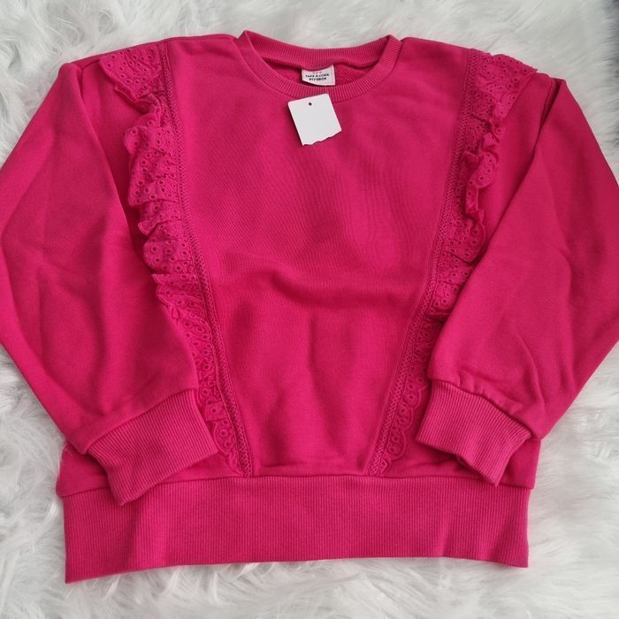 NEUF (non porté)🏷 🩷🩷🤩superbe sweat molleton  mi saison 8 ans fille 🩷🩷😍
