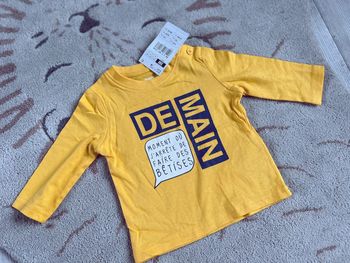 Tee-shirts manches longues gemo neuf