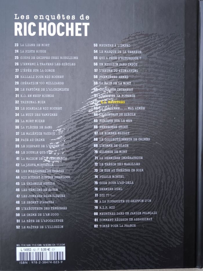 BD les enquêtes de Ric hochet - photo numéro 2