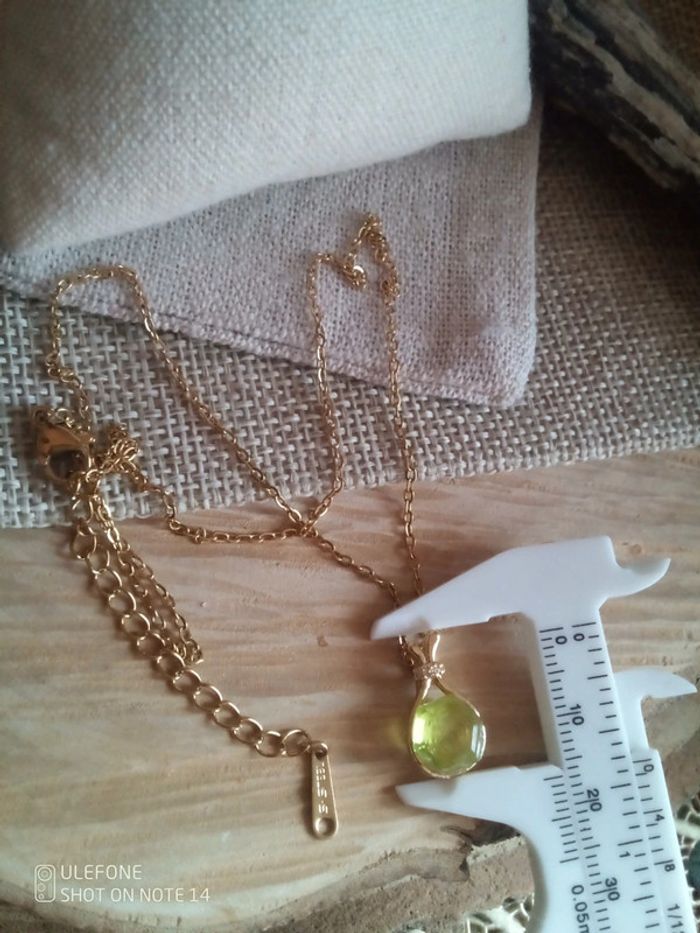 Collier péridot pierre naturelle - photo numéro 3