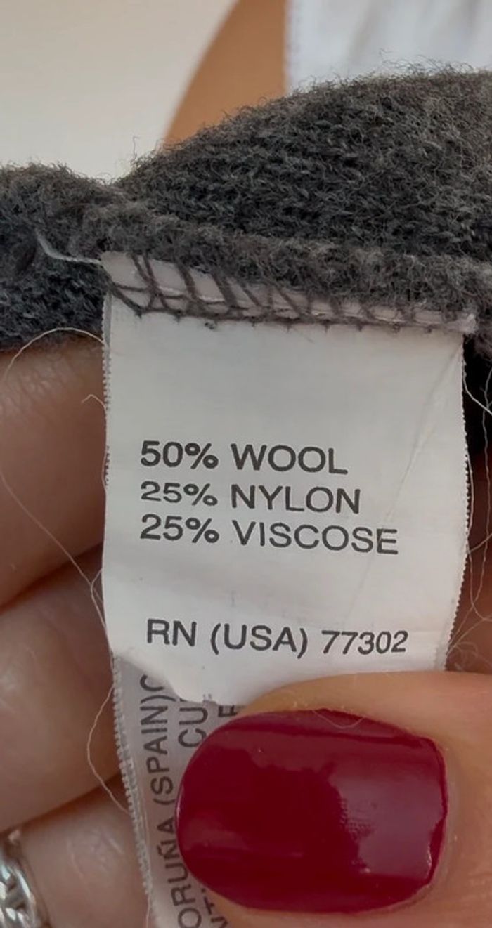 Veste grise en laine Zara XS - très bon état - photo numéro 3