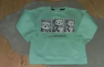 Pull lulu castagnette Bleu ciel 24 mois En très bon état