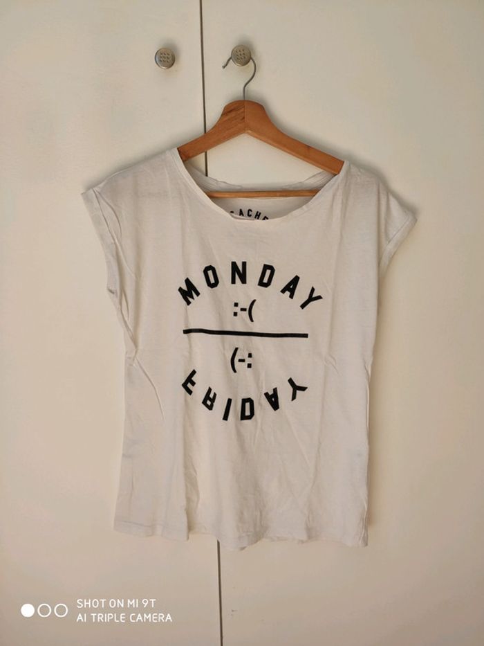 Tee shirt Cache cache blanc