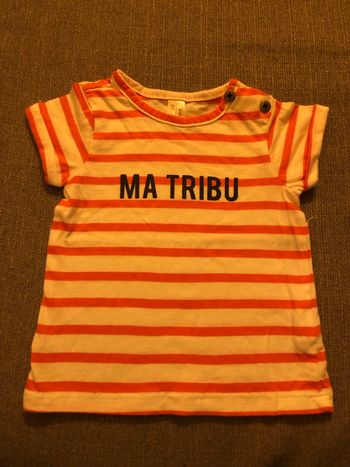 T-shirt marinière ma tribu neuf
