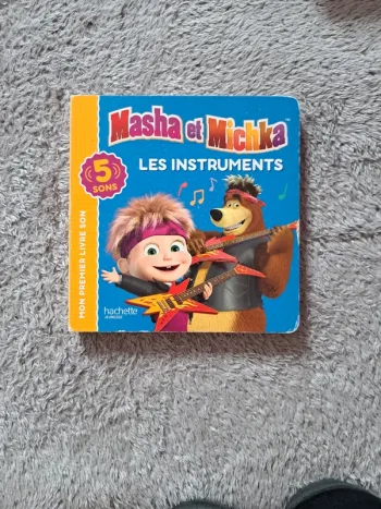 Livre sonore Masha et Michka, les instruments