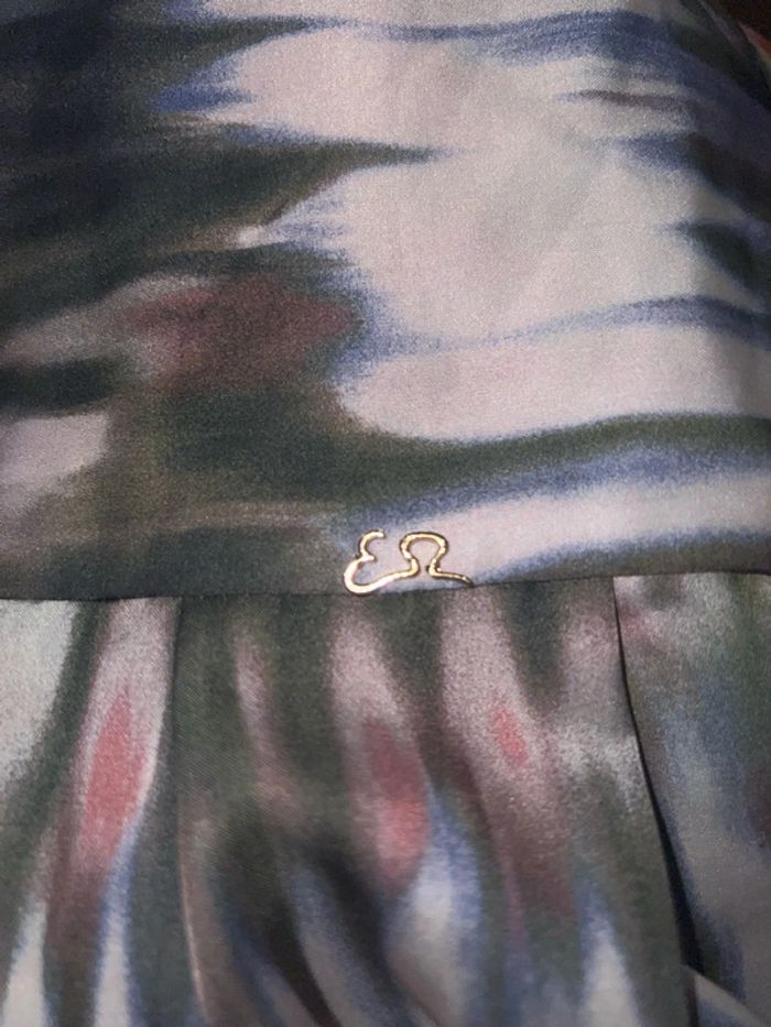 Robe chemise imprimée satinée Taille L - photo numéro 8