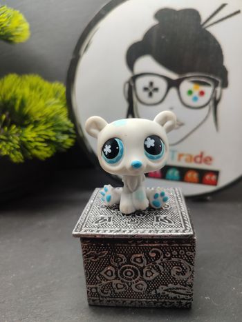 lps01298 My Littlest Petshop Pet Shop LPS Hasbro Authentic Panda Ours Bear 647