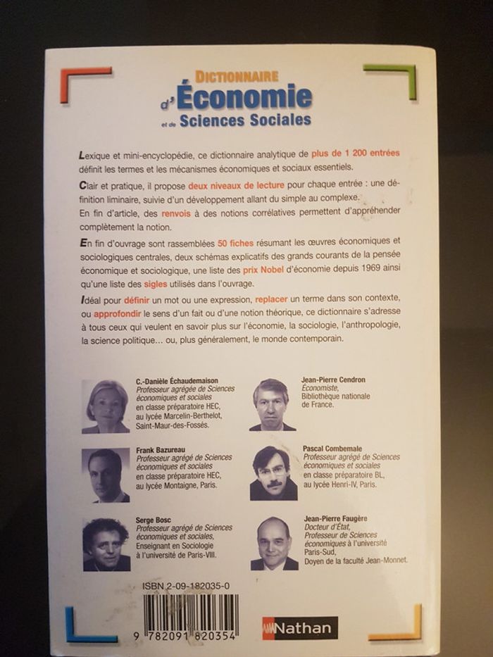 Dictionnaire d'economie et de Sciences sociales - photo numéro 2
