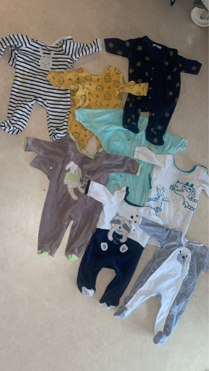 Lot 8 pyjamas bébé garçon 3 mois