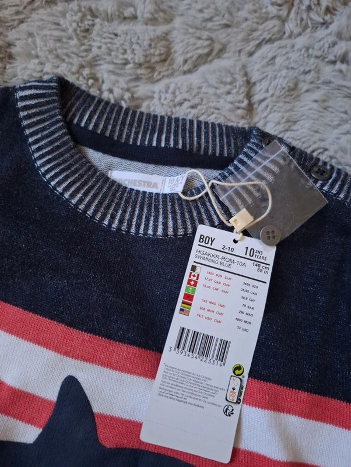 Magnifique pull en maille 10 ans 🍀 orchestra 🍀 neuf avec étiquette - photo numéro 5